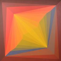Large Doris Leeper Abstract Geometric Painting, 65H - Sold for $2,304 on 05-06-2023 (Lot 60).jpg